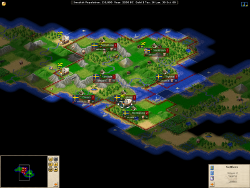 Open-Source-Spiel Freeciv (Screenshot)